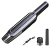 A handheld vacuum cleaner and its accessories are displayed against a white background. Produktbild-Vorschau