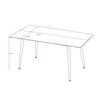 CasaDolce Esstisch ASTERA 1, 130x70x75 cm, Hochglanz weiß Produktbild-Vorschau 5