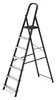 Drabina aluminiowa stalowa domowa HIGHER 7 stopni 150 kg Podgląd zdjęcia produktu 2