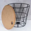 Metallkorb H22cm Schwarz Metall Aufbewahrungskorb Tischkorb Produktbild-Vorschau 4