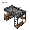 Hoogslaper 140x200 cm met geïntegreerd bureau, Productafbeelding-voorbeeld 5