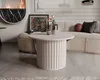 Geriffelter runder Couchtisch SENTO II Wohnzimmertisch Produktbild-Vorschau 1