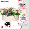 KOTARBAU® Keramická miska na sázení kulatá krémová Výška 13 Náhled obrázku produktu 5