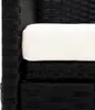 vidaXL Gartensofa mit Sonnendach Schwarz Poly Rattan Produktbild-Vorschau 6