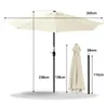Angel Living 250cm Halbrund Sonnenschirm, Produktbild-Vorschau 2