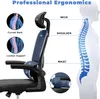 Kancelárske kreslo - ergonomické sedadlo Naspaluro - kreslo Náhľad obrázku produktu 3