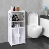 Badezimmerschrank Badschrank mit Tür und Regal 90 x 40 x 25 Produktbild-Vorschau 5