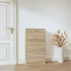 vidaXL Szafka na buty dąb 59x17x108 cm materiał Podgląd zdjęcia produktu 2