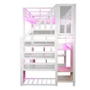Flieks Etagenbett Metallbett 90x200cm mit Schreibtisch und Produktbild-Vorschau 7