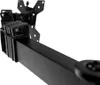 Close-up of a black monitor arm bracket. Podgląd zdjęcia produktu