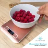 Cyfrowa waga kuchenna Intirilife w kolorze ROSÉ GOLD - 5 kg Podgląd zdjęcia produktu 2