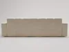 The back view of a beige sectional sofa against a plain white background. Produktbild-Vorschau