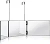 A tri-fold mirror with hanging hooks against a white background. Podgląd zdjęcia produktu