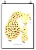 Mr. & Mrs. Panda Bild Giraffe Kind DIN A4 - Weiß - Produktbild-Vorschau 1