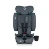 A studio shot of a gray child car seat against a white background. Voir les images du produit