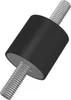 Gummi-Metall-Puffer zylindrisch Typ A D50xH20mm M10x28 NR57 Produktbild-Vorschau 3