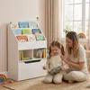 HOMCOM Libreria per bambini con cassetto, 3 ripiani e 2 Anteprima dell’immagine prodotto 2