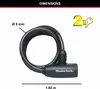 Master Lock Spiralkabelschloss 8mm 8126EURDPRO Produktbild-Vorschau 15