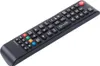 A black remote control with various buttons is shown against a white background. Náhled obrázku produktu