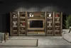 Luxus Wohnwände 448cm Schrank Wand Wohnwand mit Kamin Produktbild-Vorschau 4