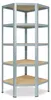 shelfplaza HOME 180x60x30 cm scaffale angolare in zincato Anteprima dell’immagine prodotto 1
