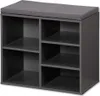 KESPER® Schuhschrank grau mit Sitzkissen, 3 Fächer + 1 Produktbild-Vorschau 1