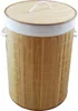 Wäschekorb Wäschetruhe Bambus beige  faltbar m. Bezug Produktbild-Vorschau 1