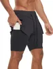 ASKSA Hommes 2 en 1 Short de course Gym Fitness Pantalon de Voir les images du produit 1