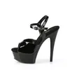 EXCITE-609 Damen Sandale von Pleaser, Schwarz Glanz , EU Produktbild-Vorschau 3
