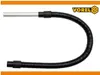A flexible black hose with a silver metal extension attached to one end, against a white background. The VOREL logo is in the top right corner. Náhled obrázku produktu