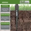 6x U-Profil Bodenhülse zum Einschrauben 8x8 cm 67,5 cm Produktbild-Vorschau 5