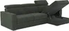 Ecksofa mit Matratze - Ecke wechselbar - Chenillestoff - Produktbild-Vorschau 6