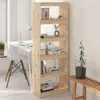 vidaXL Libreria/divisorio 60x30x167,5 cm Legno massello di Anteprima dell’immagine prodotto 2