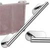 EDIBAZZAR | Silberner selbstklebender Handtuchhalter Produktbild-Vorschau 1