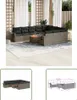 The Living Store 11-tlg. Garten-Sofagarnitur mit Kissen Produktbild-Vorschau 1