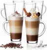 PLATINUX Latte Macchiato Gläser mit Griff aus Glas Set Produktbild-Vorschau 1