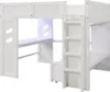 Gaming Hochbett mit Schreibtisch, LED-Beleuchtung, USB & Produktbild-Vorschau 10