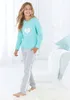 Buffalo Pyjama 2 -teilig mint-grau-meliert Größe 170/176 Produktbild-Vorschau 2
