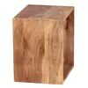 Wohnling Massivholz Akazie Cube Regal 43,5 x 43,5 x 33 cm Voir les images du produit 4