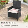 Polyrattan Gartenstuhl verstellbar Relaxsessel Schwarz Produktbild-Vorschau 12