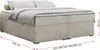 A beige box spring bed without a headboard, shown from the side with dimensions indicated. Produktbild-Vorschau