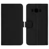 A black flip-style phone case is shown, split into two views: one closed and one open. Náhled obrázku produktu