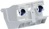 A white plastic plumbing component with two blue fittings. Produktbild-Vorschau