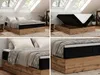 Kontinentální postel bez čela postele Wood Zero 160x200 cm Náhled obrázku produktu 3