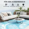 Outsunny Outdoor Teppich wendbarer robuster Wetterfest Produktbild-Vorschau 5