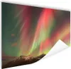 MuchoWow® Poster Nordlichter - Grün - Rosa - Berg 60x40 cm Produktbild-Vorschau 1