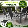 tillvex sedia da giardino premium 4 pezzi argento Anteprima dell’immagine prodotto 3