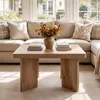 Tribesigns Couchtisch aus Holz 80 cm, im Landhausstil mit Produktbild-Vorschau 7
