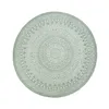 A round rug with a mandala pattern on a white background. Produktbild-Vorschau