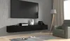 A modern living room with a wall-mounted TV stand and a grey armchair. Anteprima dell’immagine prodotto